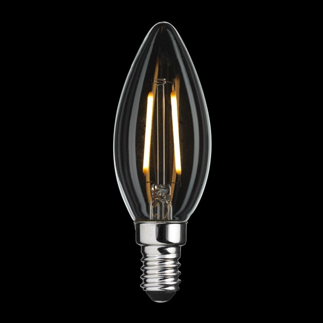 UNI-LEDISON kronljus klar E14 1W 2200K